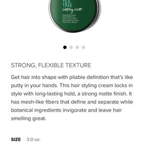 Paul Mitchell tea tree sculpting cream